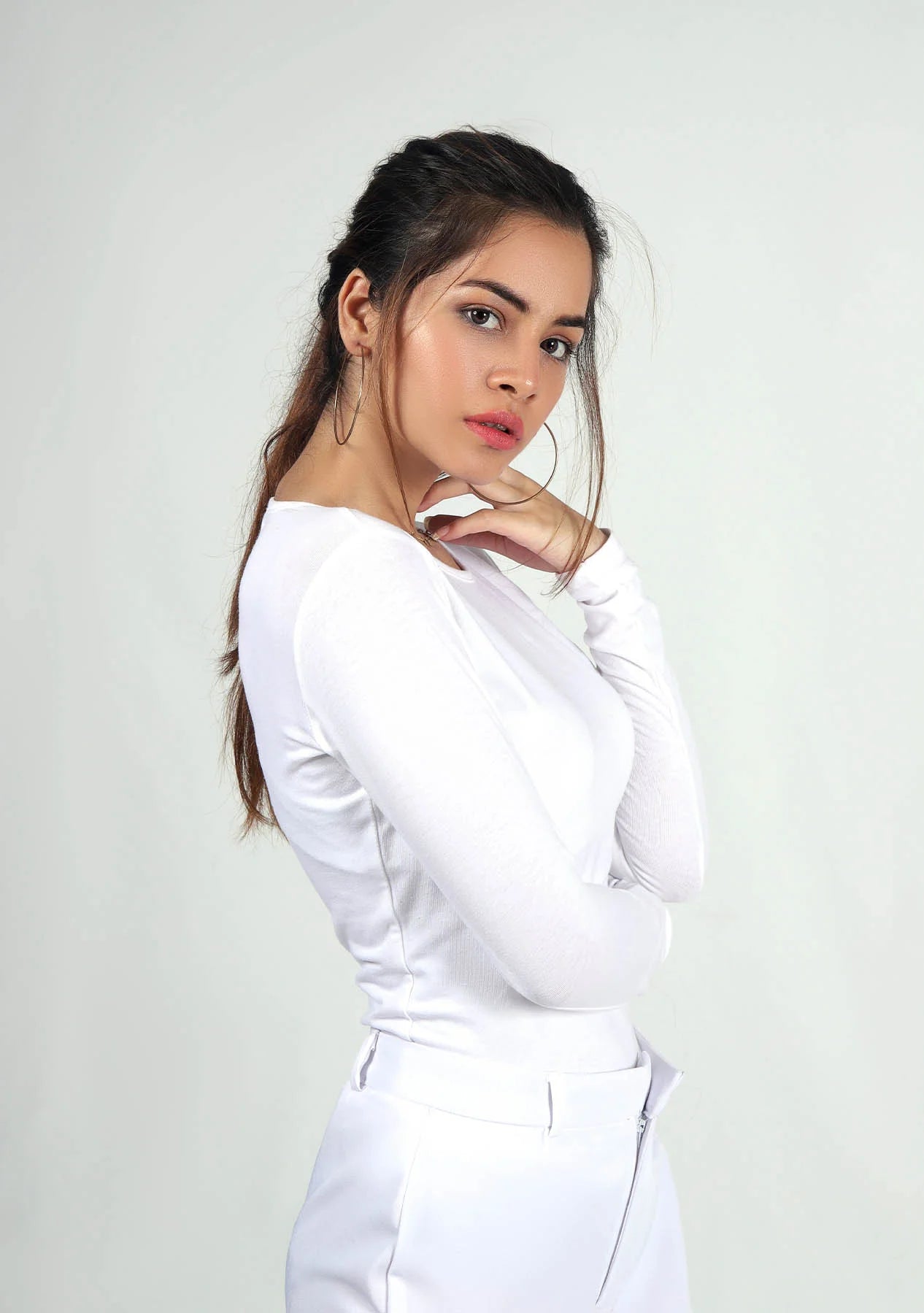 Full Sleeve T Shirt - White