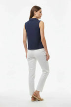 SLEEVELESS POLO TOP FOR WOMEN