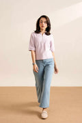Lilac Knitted Zip POLO (Women)