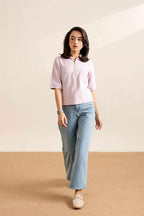 Lilac Knitted Zip POLO (Women)