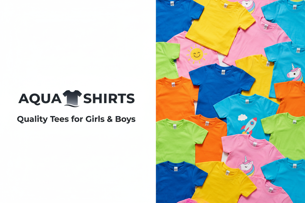Aqua Shirts - Split Design Banner