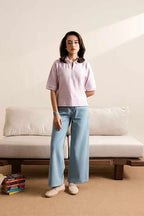 Lilac Knitted Zip POLO (Women)