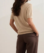 Sand Diamond Knit POLO (Women)