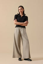 Sweater Knit Polo Shirt