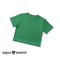 Boys Classic Green Cotton T-Shirt on white background - Aqua Shirts
