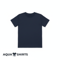 Boys Classic Navy Cotton T-Shirt on white background - Aqua Shirts